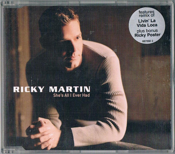 Ricky Martin : She's All I Ever Had (CD, Maxi)