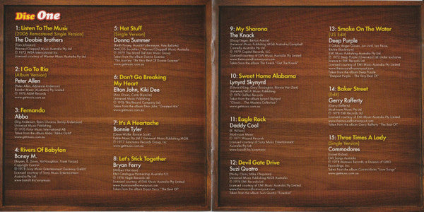 Various : Listen To The Music: The Very Best Of The 70s (2xCD, Comp)