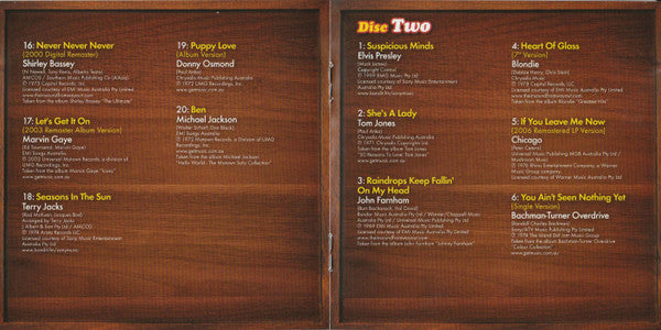 Various : Listen To The Music: The Very Best Of The 70s (2xCD, Comp)