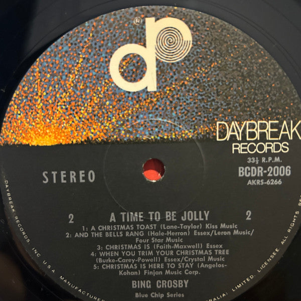Bing Crosby : A Time To Be Jolly (LP)