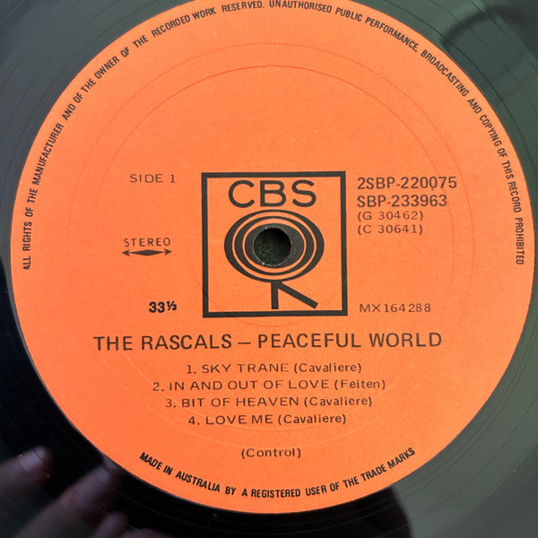 The Rascals : Peaceful World (2xLP, Album, Gat)