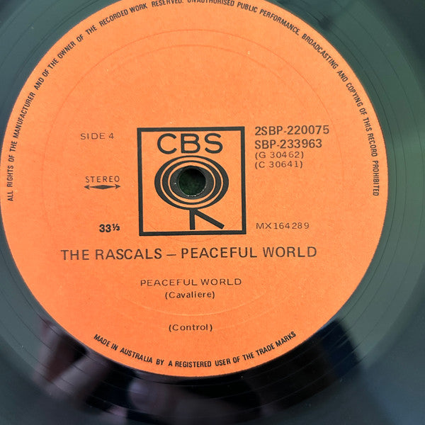 The Rascals : Peaceful World (2xLP, Album, Gat)