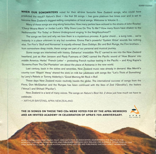 Various : Nature's Best 2 - More Of New Zealand's Top Songs Of All-Time (2xCD, Comp)