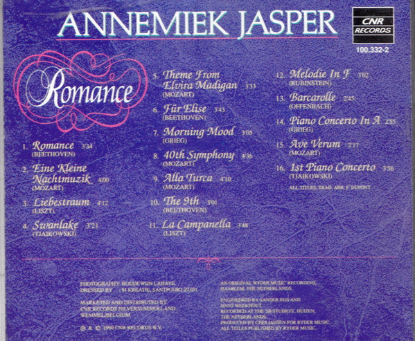 Annemiek Jasper : Romance (CD, Album)