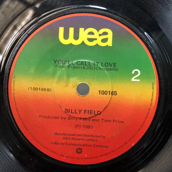 Billy Field : Bad Habits (7", Single)