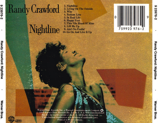 Randy Crawford : Nightline (CD, Album, Tar)