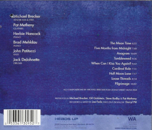 Michael Brecker : Pilgrimage (CD, Album)