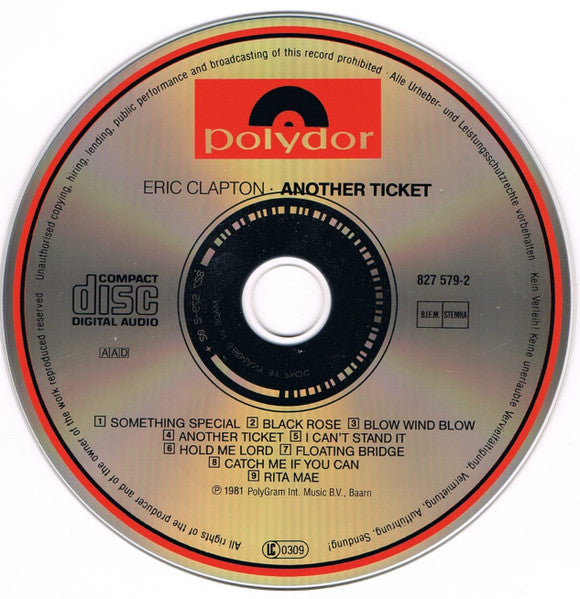 Eric Clapton : Another Ticket (CD, Album, RE, RM, PMD)
