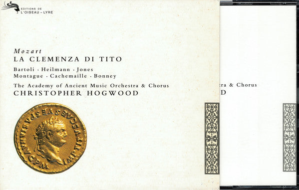 Wolfgang Amadeus Mozart – Cecilia Bartoli · Uwe Heilmann · Della Jones · Diana Montague · Gilles Cachemaille · Barbara Bonney · The Academy Of Ancient Music & The Academy Of Ancient Music Chorus · Christopher Hogwood : La Clemenza Di Tito (2xCD, Album + Box, Sli)