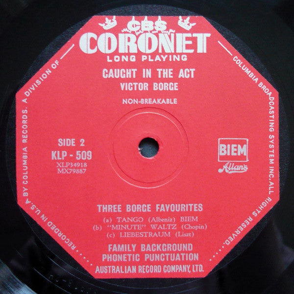 Victor Borge (2) : Caught In The Act (LP, Album)