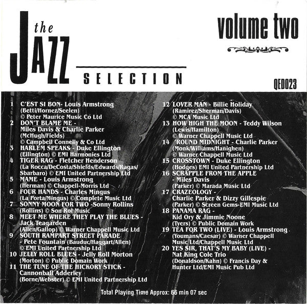 Various : The Jazz Selection Volume Two (CD, Comp)