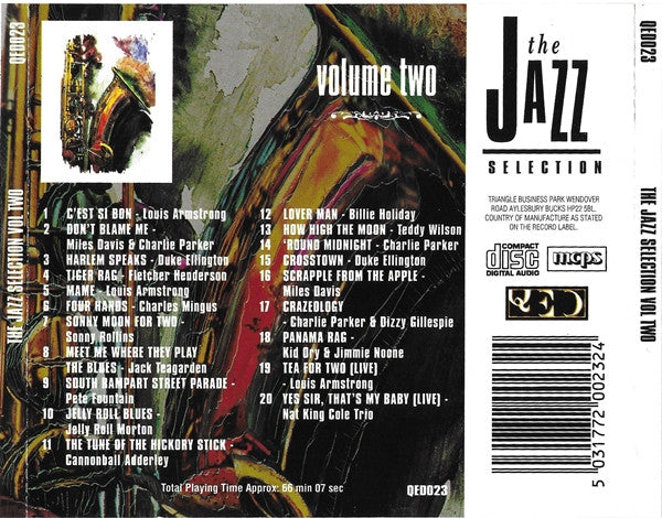Various : The Jazz Selection Volume Two (CD, Comp)