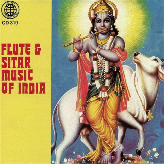 Vijay Raghav Rao With Alla Rakha / India National Sitar Ensemble : Flute & Sitar Music Of India (CD, Comp, RE)