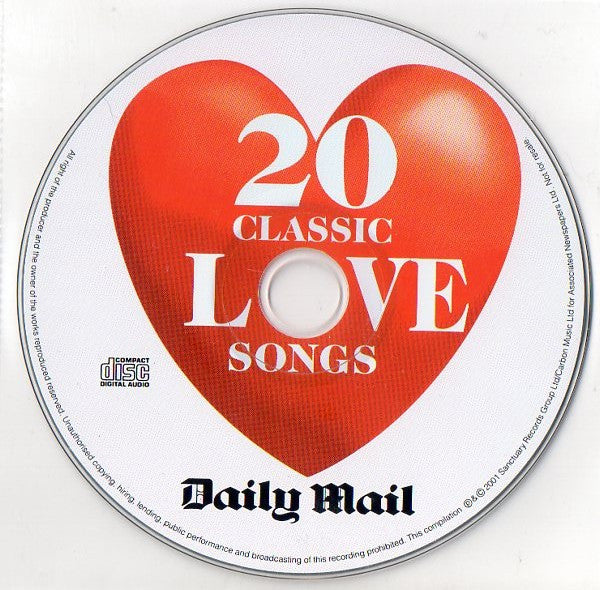 Various : 20 Classic Love Songs (CD, Comp, Promo)