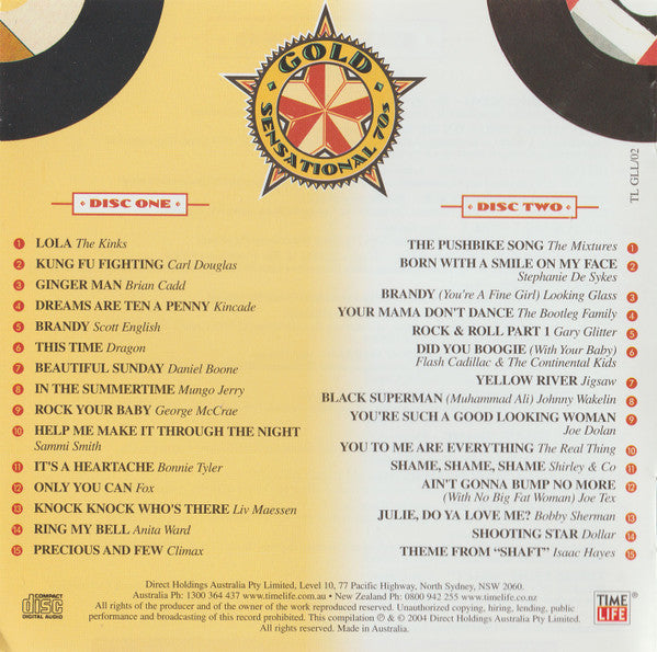 Various : Gold ♦ Sensational 70s (2xCD, Comp)