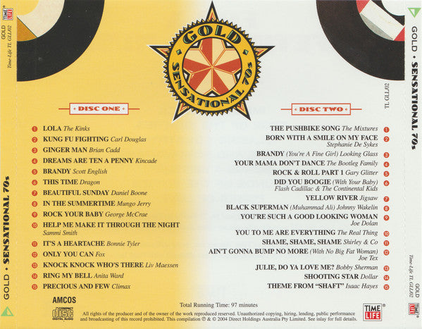 Various : Gold ♦ Sensational 70s (2xCD, Comp)