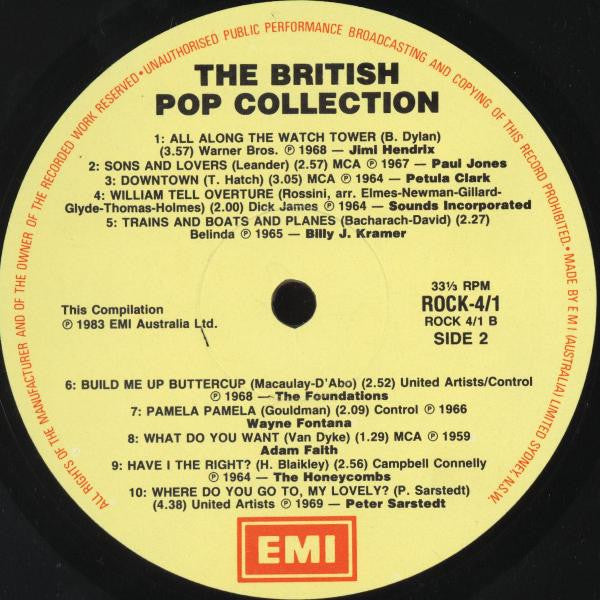 Various : The British Pop Collection (60 Original Artists 60 Original Hits) (Box, Comp + 3xLP)
