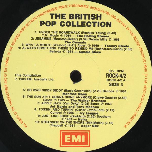 Various : The British Pop Collection (60 Original Artists 60 Original Hits) (Box, Comp + 3xLP)