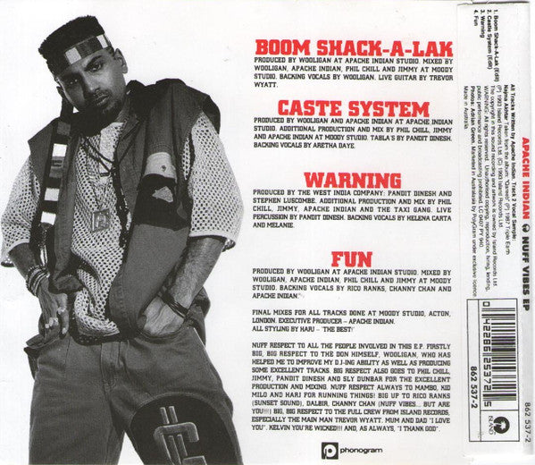 Apache Indian : Nuff Vibes EP (CD, EP)