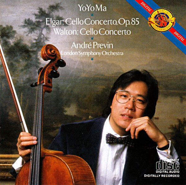 Elgar*, Walton* - Yo-Yo Ma, London Symphony Orchestra, André Previn : Cello Concerto, Op. 85 / Cello Concerto (CD, Album, RE, RP)