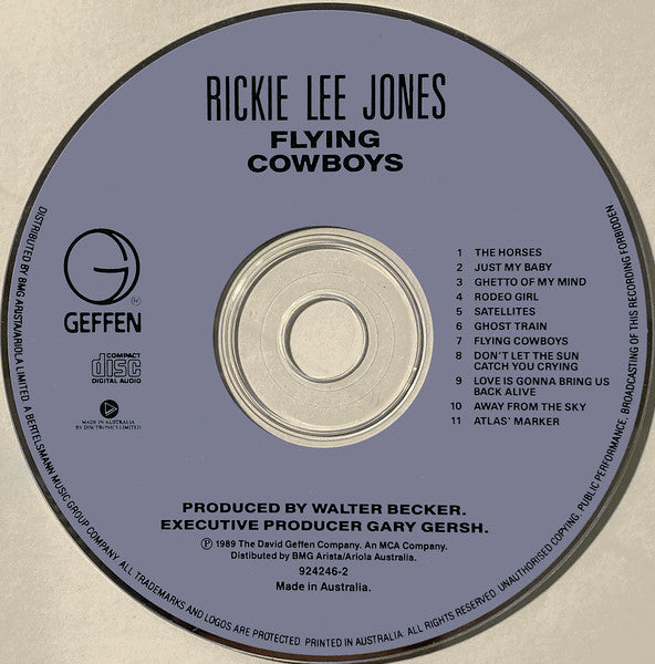 Rickie Lee Jones : Flying Cowboys (CD, Album, RE)