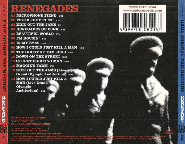 Rage Against The Machine : Renegades (CD, Album)