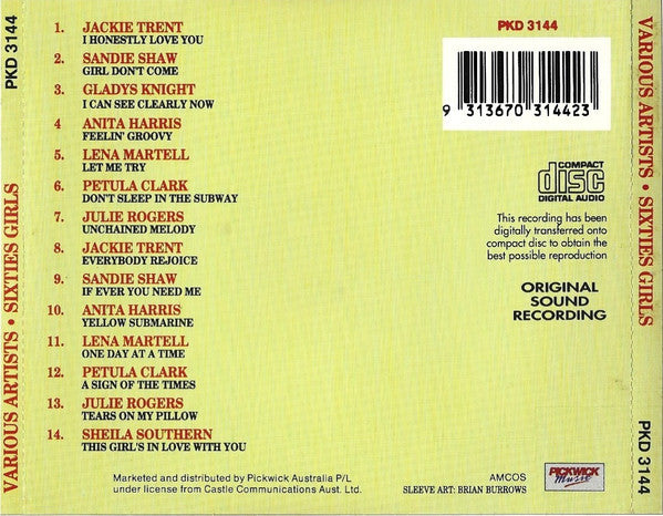 Various : Sixties Girls (CD, Comp)