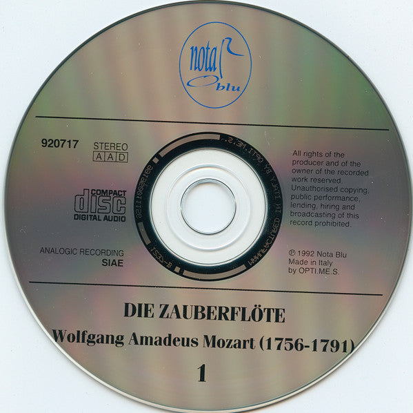 Wolfgang Amadeus Mozart, Hilde Güden, Wilma Lipp, Leopold Simoneau, Walter Berry, Kurt Böhme, Wiener Philharmoniker, Karl Böhm : Die Zauberflöte (2xCD)