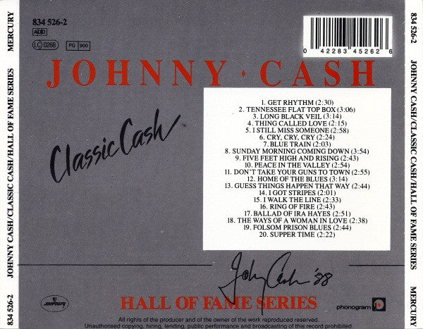 Johnny Cash : Classic Cash (CD, Album)