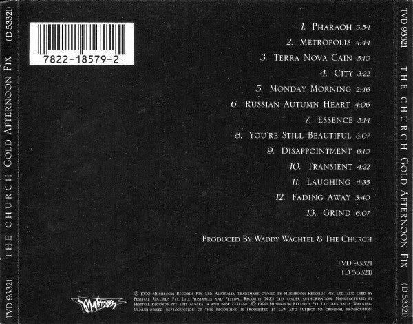 The Church : Gold Afternoon Fix (CD, Album)