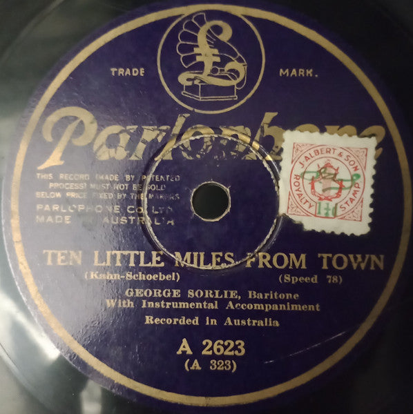 George Sorlie : Ten Little Miles From Nowhere / Girl Of My Dreams (Shellac, 10")