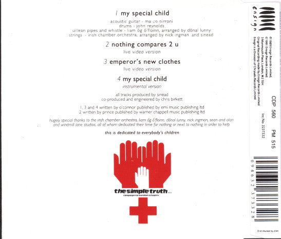 Sinéad O'Connor : My Special Child (CD, Single)