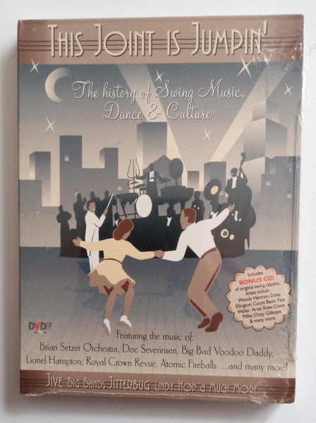 Brian Setzer Orchestra, Doc Severinsen, Big Bad Voodoo Daddy, Lionel Hampton, Royal Crown Revue, The Atomic Fireballs, Woody Herman, Duke Ellington, Fats Waller, Count Basie, Artie Shaw, Glenn Miller, Dizzy Gillespie : The Joint Is Jumping (Various Artist) (DVD-V, NTSC + CD, Comp)