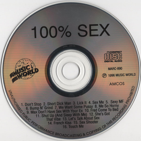 New York Session Singers : 100% Sex (CD, Comp)