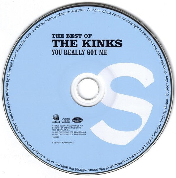 The Kinks : The Best Of The Kinks - You Really Got Me (CD, Comp, RE)