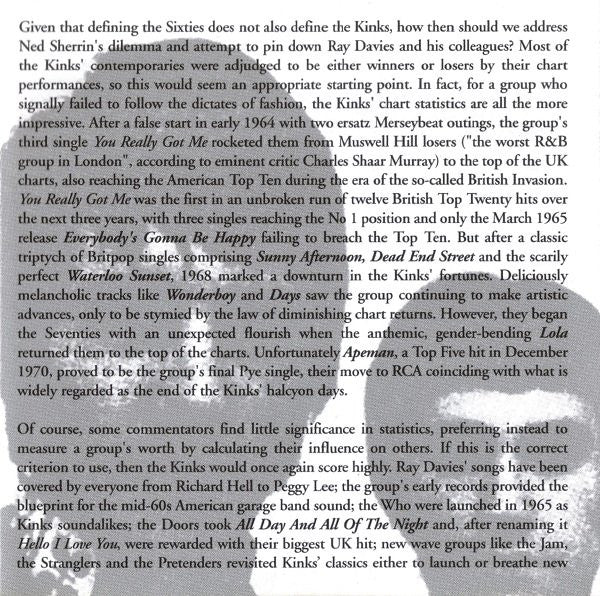 The Kinks : The Best Of The Kinks - You Really Got Me (CD, Comp, RE)