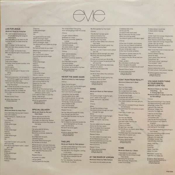 Evie (2) : Never The Same (LP, Album)