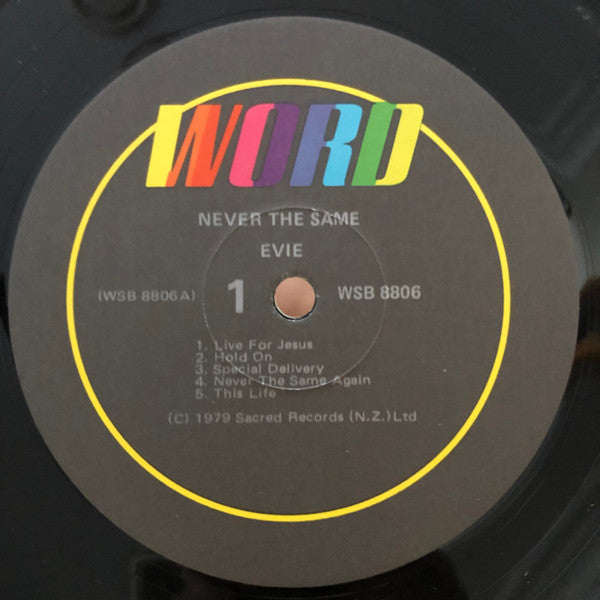Evie (2) : Never The Same (LP, Album)