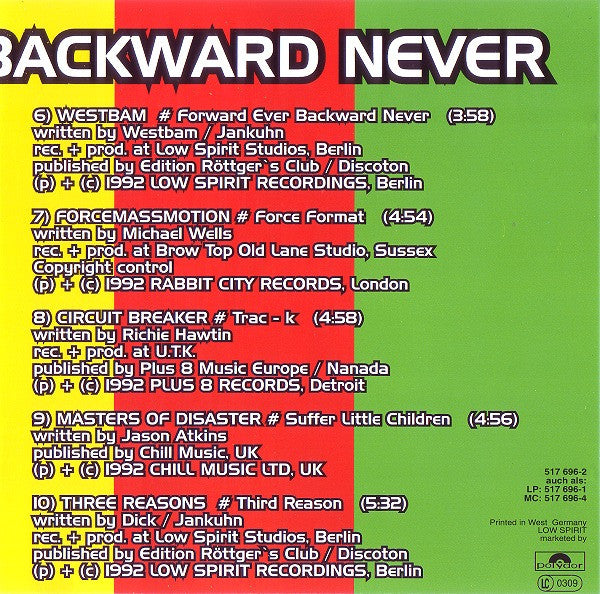 Various : Forward Ever - Backward Never - The Mayday Compilation Vol. II (CD, Comp, RE)