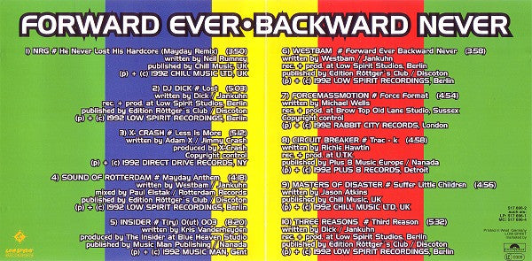 Various : Forward Ever - Backward Never - The Mayday Compilation Vol. II (CD, Comp, RE)