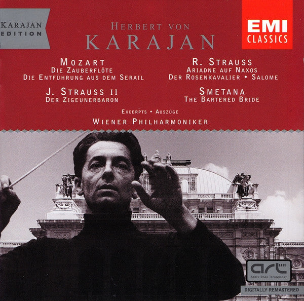 Herbert von Karajan, Wolfgang Amadeus Mozart, Richard Strauss, Johann Strauss Jr., Bedřich Smetana : German Opera (CD, Comp, Mono, RM)
