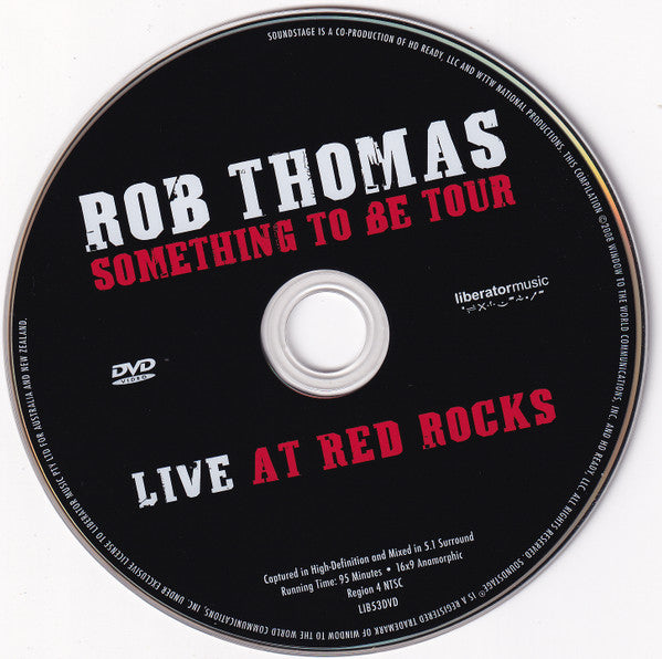 Rob Thomas : Something To Be Tour Live At Red Rocks (DVD-V)