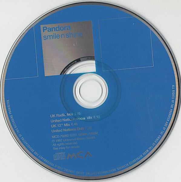 Pandora : Smile N Shine (CD, Single)