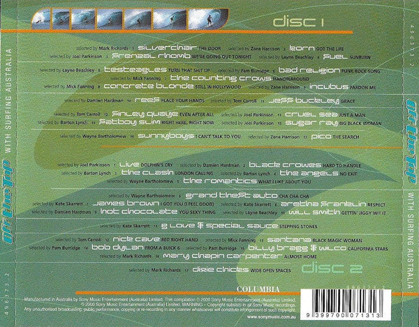 Various : Off The Top With Surfing Australia (2xCD, Comp)