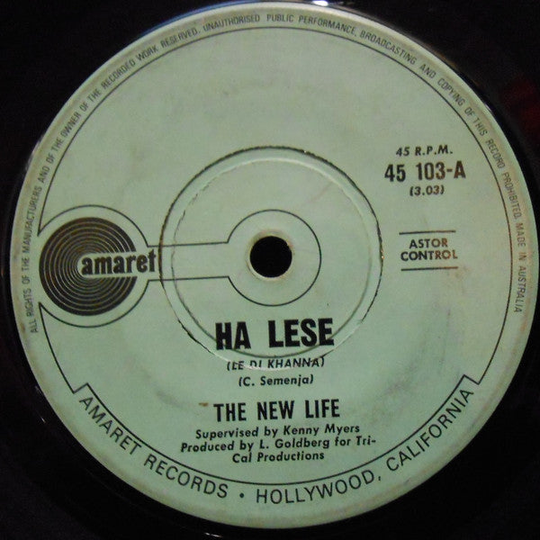 The New Life : Ha Lese (Le Di Khanna) (7", Single)