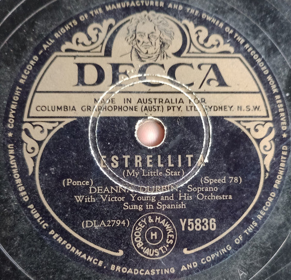 Deanna Durbin : Estrellita/ Cielito Lindo  (Shellac, 10")