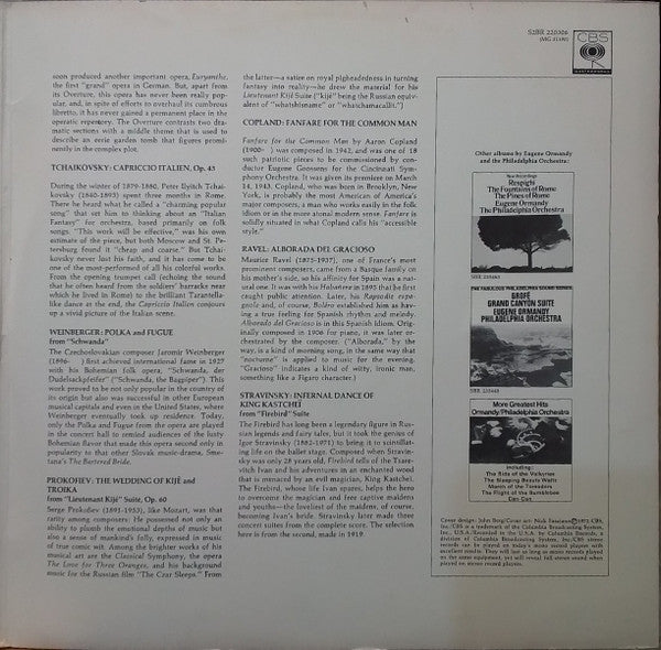 Eugene Ormandy, The Philadelphia Orchestra : Philadelphia (2xLP)