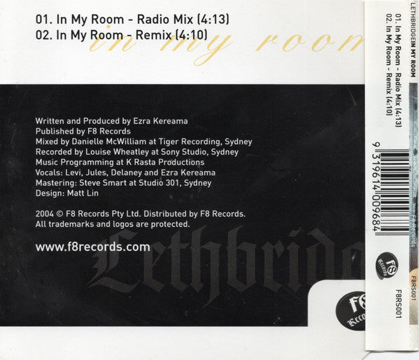 Lethbridge : In My Room (CD, Single)