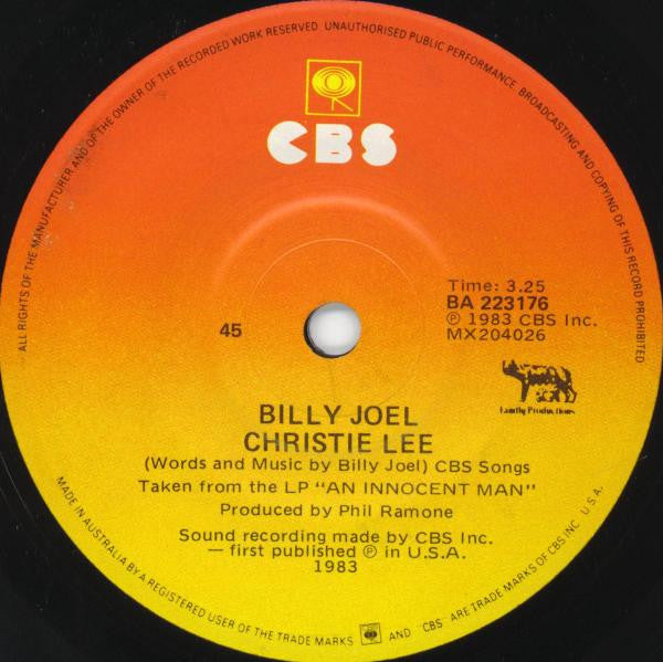 Billy Joel : The Longest Time (7", Single)