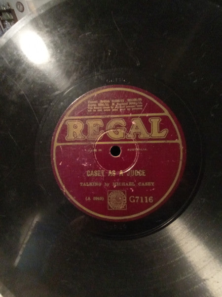 Michael Casey (2) : Casey As A Judge / Casey As A Doctor  (Shellac, 10")